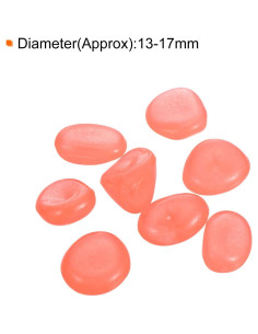 Rocas Brillantes Naranjas MECCANIXITY 300pcs 13-17cm Decorativas 2