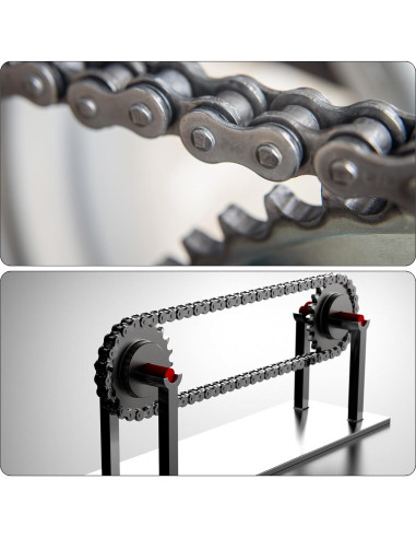 Cadena de Rodillos uxcell 1.52m Acero al Carbono 160 Enlaces