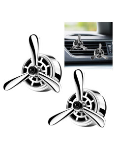 Clip Ambientador de Aire para Coche SMILFUY 2PCS Plata