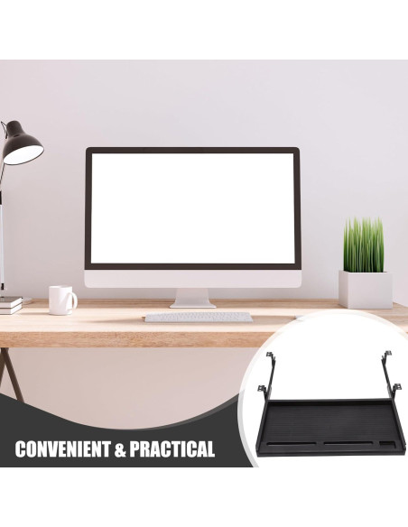 Bandeja Deslizante para Teclado Bajo Escritorio Jojofuny 51.5x27cm Bandeja Deslizante para Teclado Bajo Escritorio Jojofuny 51.5x27cm