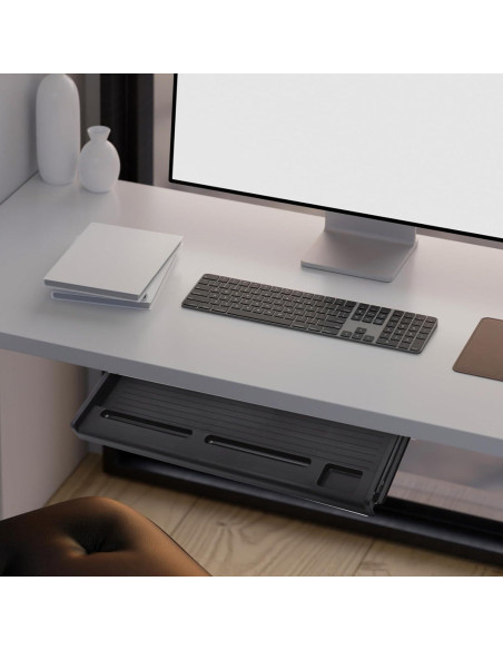 Bandeja Deslizante para Teclado Bajo Escritorio Jojofuny 51.5x27cm Bandeja Deslizante para Teclado Bajo Escritorio Jojofuny 51.5x27cm