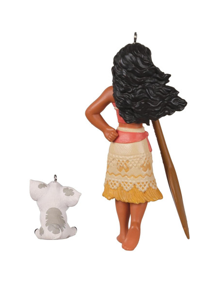 Set de 2 Adornos Navideños Hallmark Moana y Pua 2022