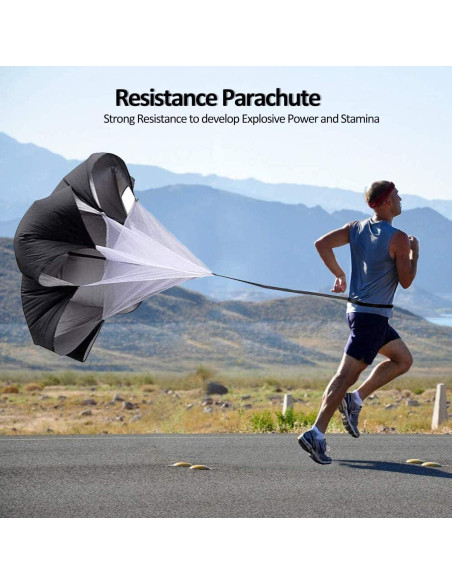 Conjunto de Entrenamiento Agilidad OFYDNR - Escalera 6.1m, 12 Conos, Paracaídas