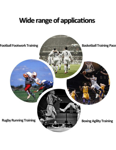 Conjunto de Entrenamiento Agilidad OFYDNR - Escalera 6.1m, 12 Conos, Paracaídas