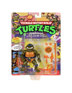 Figura Tortugas Ninja Donatello 10.16 cm con Caparazón Playmates