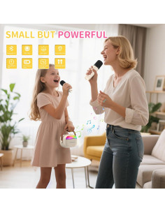 Mini Máquina de Karaoke Inalámbrica Hengchuang Beige 6 Horas 2