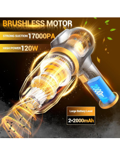 Aspiradora de Coche Portátil Scstartx XCQ-1308 Inalámbrica 20W 2