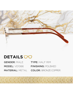 Gafas de Sol Versace VE1066 50mm Marco Metal Cobre Bronce 2
