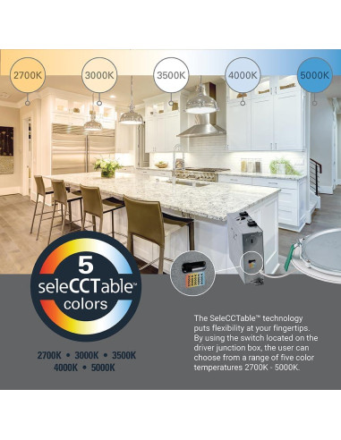 Downlight LED Empotrado HALO HLB 6" Regulable 1150 Lúmenes