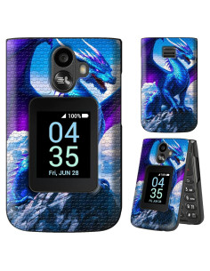 Funda Dikoer para TCL Flip 3 T435 (2024) con Protector Vidrio