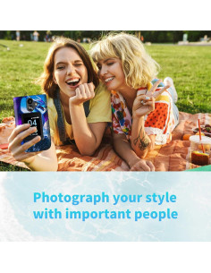 Funda Dikoer para TCL Flip 3 T435 (2024) con Protector Vidrio 2