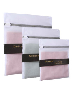Bolsas de Lavandería GEINEAS 3 Piezas Malla para Delicados