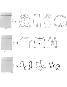 Bolsas de Lavandería GEINEAS 3 Piezas Malla para Delicados 2