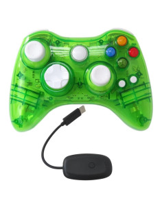 Controlador Inalámbrico INGQI para Xbox 360 Verde con Vibración