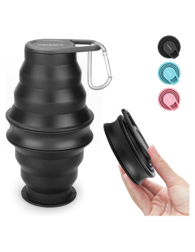 Botella de Agua Plegable Nefeeko 500ml Silicona Libre BPA