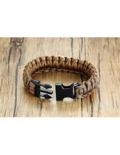Pulsera de Supervivencia LiFashion LF para Hombre - Acero Inoxidable, 23cm 2