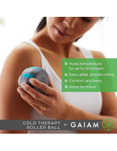 Rodillo Masajeador Gaiam Restore Terapia Fría 360 Ergonómico 2