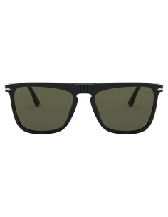 Gafas de sol unisex Persol PO3225S marco negro lentes verdes 56 mm