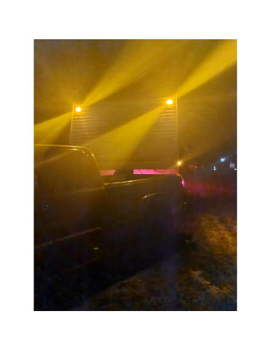 10 Luces LED Ámbar Ovaladas 2.5" Atocayiso para Remolque