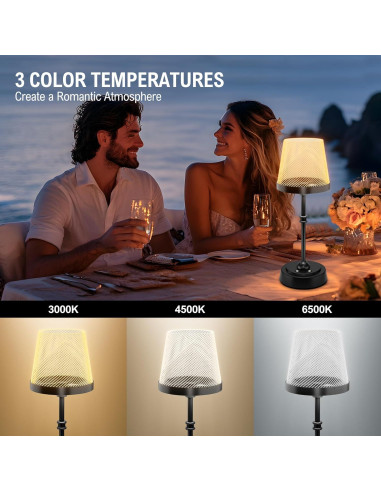 Lámpara de Mesa Inalámbrica Lightania LED 6000mAh RGB Negra