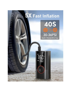 Compresor de Aire Portátil OMQ ATJ005 150 PSI Batería 10000 mAh 2