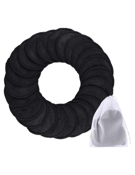 Almohadillas Desmaquillantes Reutilizables SIQUK 24 Piezas Bambú