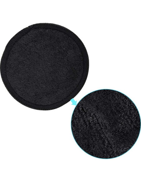 Almohadillas Desmaquillantes Reutilizables SIQUK 24 Piezas Bambú