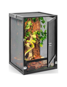 Terrario Plegable Runduck 13 Galones 360 para Reptiles Negro