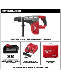 Taladro de Percusión Inalámbrico Milwaukee M18 Fuel 1-9/16" 2