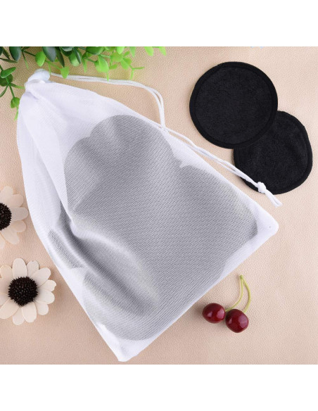 Almohadillas Desmaquillantes Reutilizables SIQUK 24 Piezas Bambú