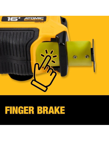 Cinta Métrica DEWALT DWHT38116S 4.9 m con Freno de Dedo