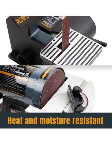 Cintas de Lijado 1x30" POWERTEC 80/120 Granos - 20 Piezas