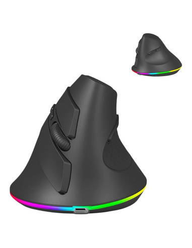 Ratón Inalámbrico Vertical Ergonómico SHARE SUNSHINE RGB