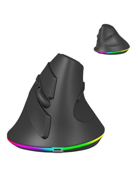 Ratón Inalámbrico Vertical Ergonómico SHARE SUNSHINE RGB