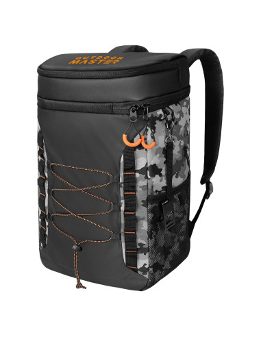 Mochila Térmica OutdoorMaster 21L Aislada Negra 33 Latas