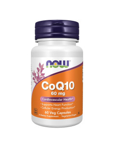 Suplemento CoQ10 NOW Foods 60 mg 60 Cápsulas Veganas