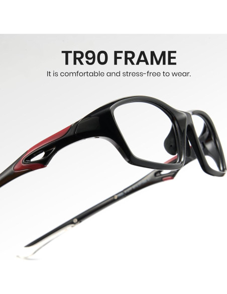 Gafas de Luz Azul Cyxus Y2K Marco Negro Lente PC Clara Gafas de Luz Azul Cyxus Y2K Marco Negro Lente PC Clara