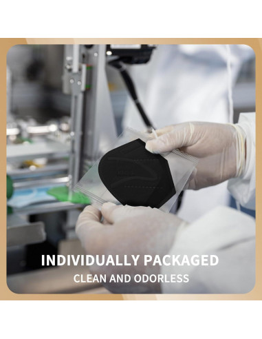 Mascarilla KN95 Desechable FACEMOON - Paquete de 100 Unidades 5 Capas