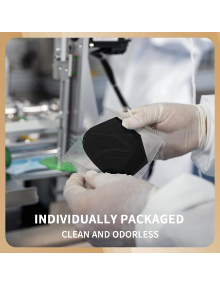 Mascarilla KN95 Desechable FACEMOON - Paquete de 100 Unidades 5 Capas