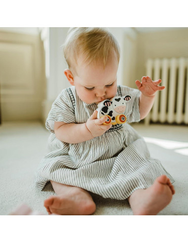 Animales de Granja de Madera con Ruedas Orange Tree - Oveja, Cerdo y Vaca