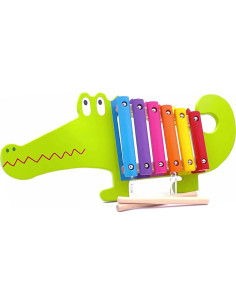 Xilófono Cocodrilo de Madera Orange Tree - Juguete Musical 5x36.4x20.4 cm 2