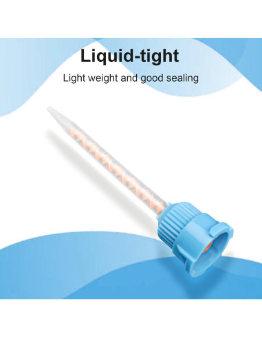 Consejos de Mezcla Dental HelivitaCore 100pcs 4:1 10:1 Azul-Naranja