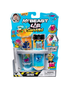 MrBeast Lab Swarms Atómico Paquete de 5 Figuras Micro 2.5cm