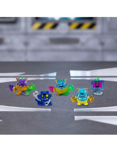 MrBeast Lab Swarms Atómico Paquete de 5 Figuras Micro 2.5cm
