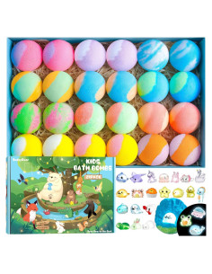 Bombas de Baño SudsyRoar con Juguetes - Paquete de 24 Unidades