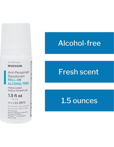 Desodorante Antitranspirante McKesson Roll-On 44.36 ml Sin Alcohol