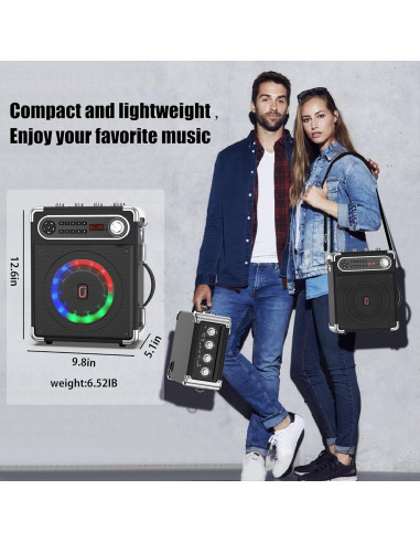 Altavoz Bluetooth JAUYXIAN JYX-55 Portátil con Micrófonos