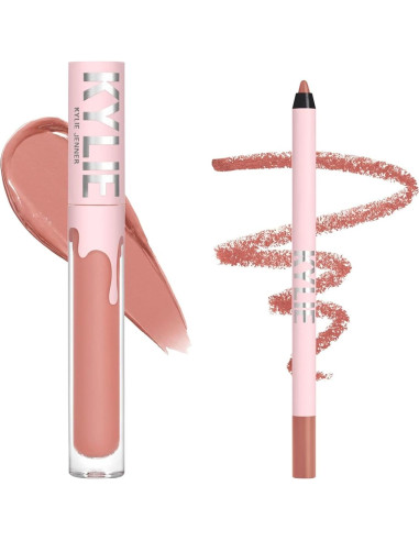 Kit de Labios Kylie Jenner - Desnudo, Pintalabios y Lápiz