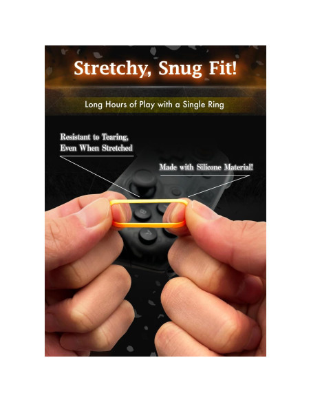 Anillos Protectores de Pulgar OniAim Silicona Rojo 8 Pzs