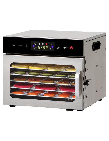 Deshidratador de Alimentos Panana 6 Bandejas Acero Inoxidable